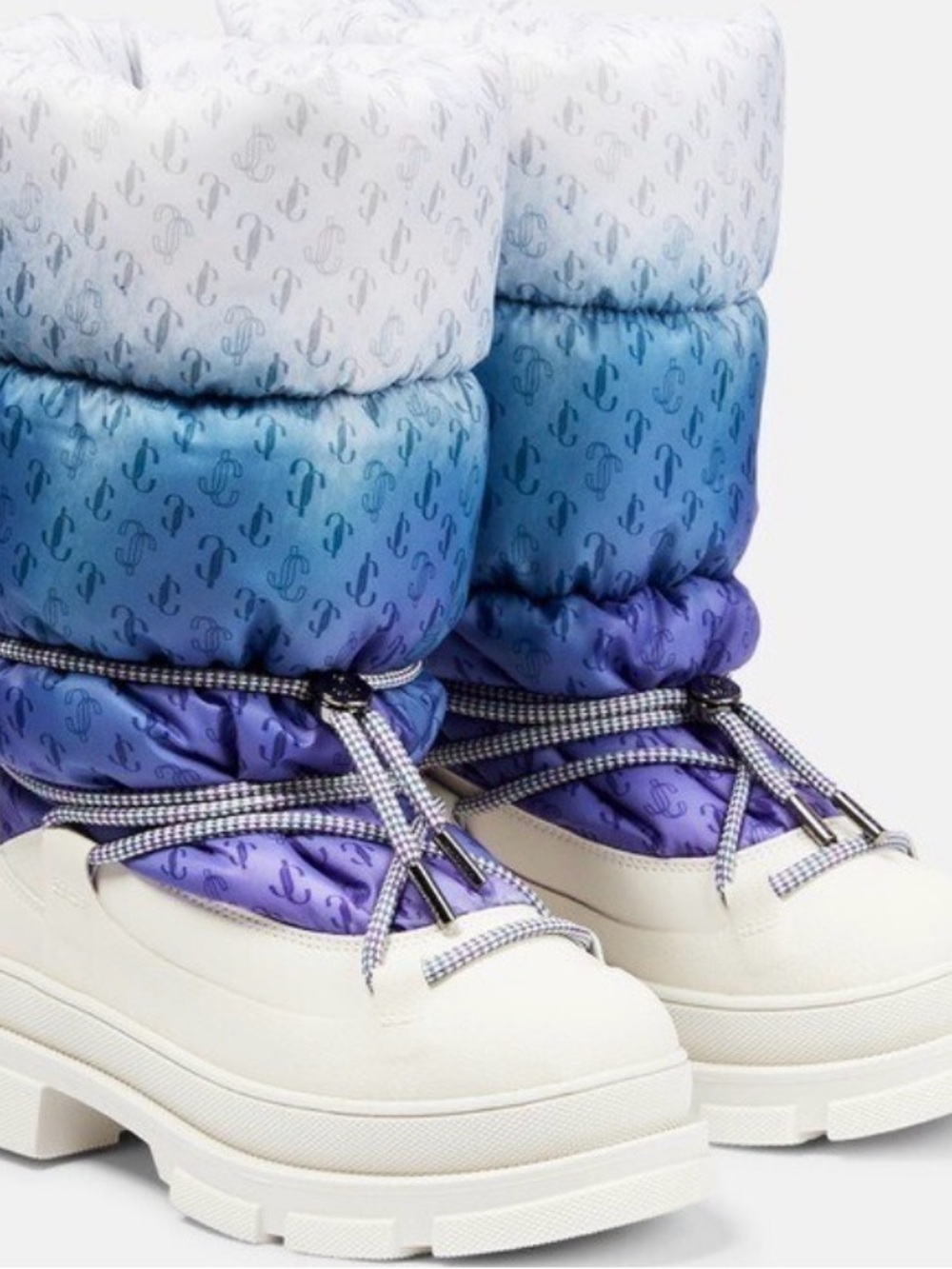 Jimmy choo womans  Blue-Purple Puffer Snow Boots